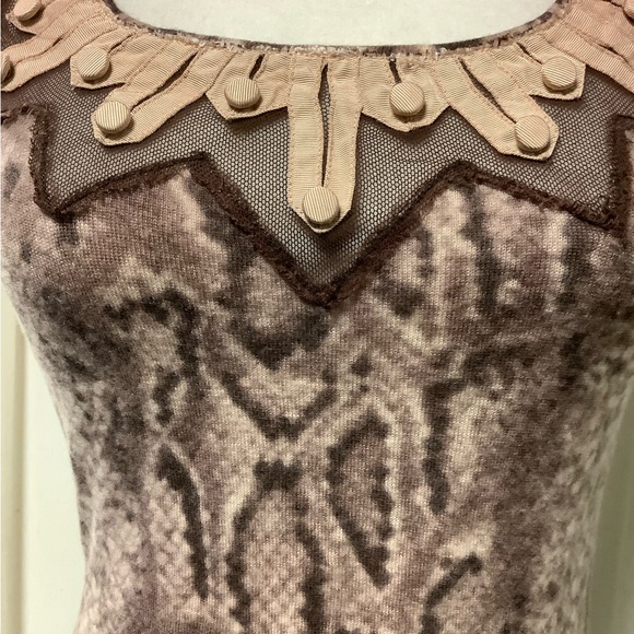 L.A.M.B. vintage sweater cashmere crop camisole Gwen Stefani - Picture 2 of 12